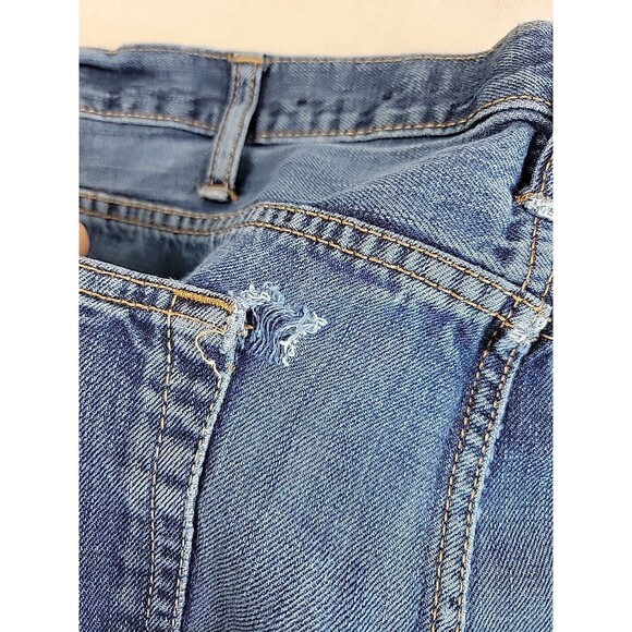 American Eagle Outfitters Jeans Mens 39x32 Baggy Straight High Rise Distressed - Picture 16 of 16